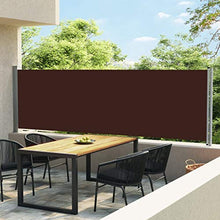 vidaXL Tenda Laterale Retrattile per Patio 140x600 cm Marrone
