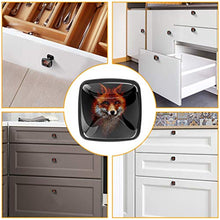 Modello animale volpe Pomelli per Porta Set di 4 Pomelli per Mobili Manopole per Cassetti Cucina Armadio Vetro