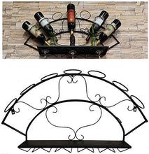 MFLASMF Wine Holder Rack Wall Mounted Wine Bottle Display Rack Wine Glass Holder Glass Storage Holder Wine Cellar Rack Beer Wine Cork Storage Rack