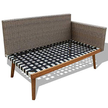 FAMIROSA Set Divani da Giardino 4 pz con Cuscini in Polyrattan Grigio-3133