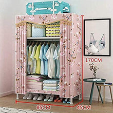 HWG Armadio Tessuto Armadio Pieghevole, con Scaffali E Appendiabiti, per Camera da Letto, Soggiorno, Studio,A