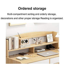 Scrivania Home Office con scrittoio con libreria, Scrivania da Studio Semplice Piccola scrivania per Computer Desktop con cassetti, Stile Moderno e Semplice, Risparmio di Spazio