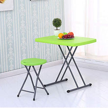 SHANCL Sgabello Pieghevole in plastica Sgabello Sedia Sedia per la casa Sgabello Alto per Adulti Panchina Semplice Portatile Semplice Moda Creativa (Color : Black)
