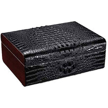 ZLMMY Leather Cigar Box di stoccaggio - Versatile Forte Resistente all'Uso di Tenuta buona Cigar Humidor Cigar Box (Color : Black)
