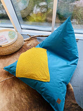 Borsa da esterno e da interno XXL, Relaxsessel ChillOut, lavabile, impermeabile, con marchio GI Design, colore: blu reale