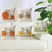 vi. Yo 1PC 45 * 45 cm Frutta Bicicletta Cuscino Federa Frutta Bicicletta in Composito di Cuscino in Vita C-2