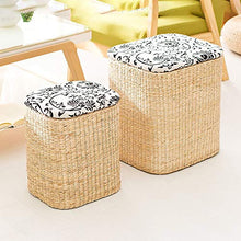 Fußhocker Bentwood - Poggiapiedi Rotondo in Legno Massiccio, Legno, A1, 40 * 34 * 45CM