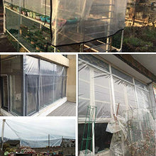 DONGKER Teloni Trasparenti, Telone Trasparente in Plastica Impermeabile 2m * 2m con Occhielli in Metallo per Tenda a Baldacchino, Barca, Camper o Copertura per Piscina