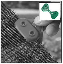 100 pezzi CLIPS BOTTONI GANCI PER FISSAGGIO RETE TELO OMBREGGIANTE, XONE