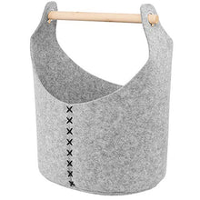 Beliani Cesto Grigio Chiaro Set di 3 SALUR