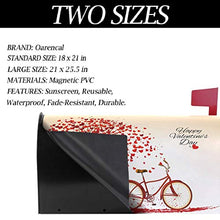 San Valentino Bike Albero rosso cuore ciclo cassetta postale copre giardino magnetico decorazione casa dimensioni standard 53,3 cm x 45,7 cm