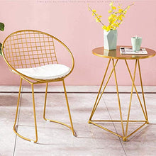 GYPPG Barstools Table & Chair Sets - Individual Apartment/Décor Iron Art Furniture Balcony/Kitchen/Leisure Cafe,Strong And Durable (White,Pink)