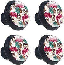 Cranio in piume indiane Pomelli per Porta Set di 4 Pomelli per Mobili Manopole per Cassetti Cucina Armadio Vetro