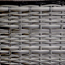 Sgabello da Giardino in polyrattan con Cuscino - Sgabello da Giardino Flero/Antracite