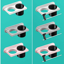 NGKDVG Asciugatrice da Bagno Asciugatrice per Capelli Styling Tool Organizzatore Accessori per Lo Stoccaggio Accessori per Il Bagno, per Asciugacapelli, Curling Bacchetta, Pettine,Rosa,B