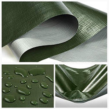 QXX Telo Resistente ad Alta densità in polietilene e Doppia laminazione, Materiale Impermeabile e Resistente ai Raggi UV, opzioni di Dimensioni Multiple - 190g / ㎡ (Verde) (Dimensioni : 3m x 4m)