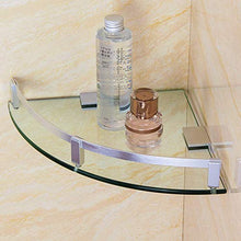 Spazio in alluminio per bagno, angolo in vetro, appendiabiti a parete singola, appendiabiti da bagno, appendiabiti a triangolo, organizer per bagno