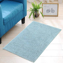 Tappeto Tappetino da bagno Set da bagno in due pezzi rettangolare a forma di U Indossabile per il bagno(Blue-green)