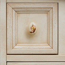 Shop Chic Arredo bagno color avorio decapè 105cm con specchio a pensile
