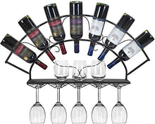 MFLASMF Wine Holder Rack Wall Mounted Wine Bottle Display Rack Wine Glass Holder Glass Storage Holder Wine Cellar Rack Beer Wine Cork Storage Rack