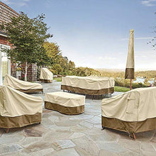 Cobeky - Copertura impermeabile per divano e sedie da giardino, 223 x 83 x 84 cm, 88 x 32,5 x 33 cm