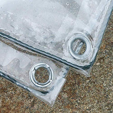 MTYLX Telo Multiuso per Esterni, Telo Isolante in Plastica Trasparente Trasparente in Pvc Resistente con Occhielli Telo Parasole/Finestra/Balcone Impermeabile Impermeabile 350 G/M²,un,1.4X3M