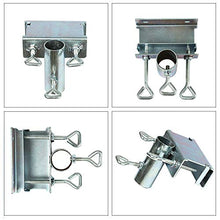 POHOVE - Supporto per ombrellone da giardino, resistente, per terrazza, per ponte, con morsetto e morsetto per ombrellone da spiaggia, per ponte, diametro inferiore a 3,8 cm