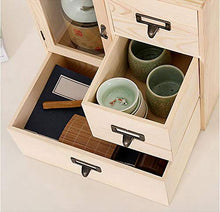 Mobile Contenitore In Legno Massello Con 3 Cassetti, Contenitore Cosmetico Desktop Di Grande Capacità, Utilizzato Nel Corridoio Del Bagno Della Camera Da Letto, Completamente Assemblato, 35X30X20CM