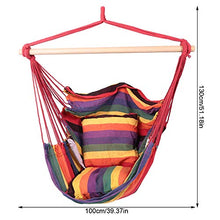 HelloCreate - Cuscino per sedia da esterni, in tela con cuscino per campeggio, giardino, balcone