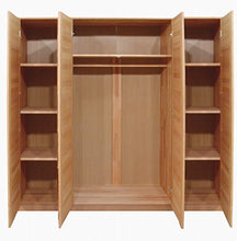 moebel-store24 Armadio PIA a 4 ante in legno di faggio massiccio