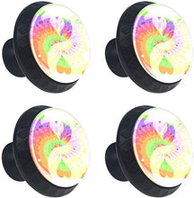 Pace in stile hippie Pomelli per Porta Set di 4 Pomelli per Mobili Manopole per Cassetti Cucina Armadio Vetro