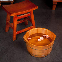 YLL Canna per pediluvio Oak Foot Tub, Maniglia, Foot Tub con Coperchio, Durevole (21 Cm)