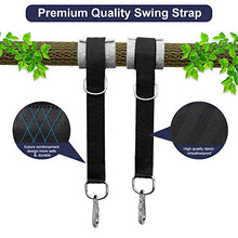 Diealles Shine Cinghie Pendenti Altalena per Alberi, 150cm Cinghie Amaca, Cinghie per Amaca All'aperto con Cuscinetti e Gancio di Protezione Dell'albero per Alberi Swing Amaca,Cuscinetto 500kg