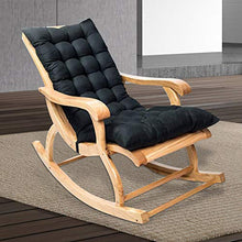 Maalr Cuscini per Sdraio da Giardino, Sdraio Cuscino per Lettino da Giardino Portatile Cuscino Reclinabile Sedia Relaxer Coprisedile per Viaggi Vacanza Interno Esterno (Nero)