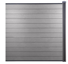 Mendler Pannello supplementare frangivento Privacy Sarthe WPC 188cm Grigio