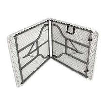 Vanage VG-9610 Tavolo Pieghevole, Bianco, 90x75x8 cm