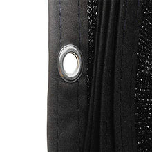 Telo con Rivestimento Superiore in Tessuto Ombreggiato al 90% con Occhielli, Telo Retinato in Rete for Tende da Sole, Prato Nero, 85 G/M² (Size : 2×2m)