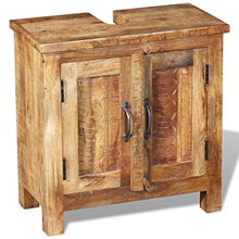 Mobile da Bagno Mobile da toeletta con Specchio e Foro per lavabo 60 x 30 x 60 cm Legno massello di Mango