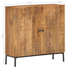 vidaXL Credenza 75x30x75 cm in Legno Massello di Mango