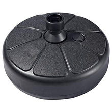 BSTCAR Base per Ombrellone da Giardino, Nero Plastica Rotonda Base Ombrellone Riempimento con Acqua E Sabbia da 30 kg Base Ombrellone da Balcone,Adatto per Palo Ombrello da 35-38 mm