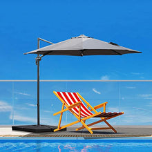 Outsunny Set 4 Basi a Croce per Ombrelloni da Giardino Riempibili con Acqua e Sabbia 51x51x12cm Nero