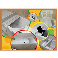 AnnYGJ Vasca da Bagno Caddy, Vasca da Bagno Custodia Antipolvere Ripiegabile in PVC Ripiano Portaoggetti iPad, Bianco Larghezza 70 cm (Dimensioni : 137x70x0.65cm)
