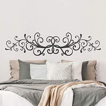 T-MK311 - Adesivi per testiera del letto, 34 x 140 cm, colore: Nero