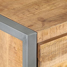vidaXL Comodino 40x30x50 cm in Legno di Mango Grezzo