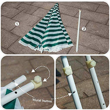 HXCD Ombrellone a baldacchino per Giardino Esterno, Campeggio Estivo con 8 Stecche robuste e Sollevamento a manovella