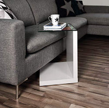 AC Design Furniture, Michel, Tavolino, Bianco, 40 x 50 x 35 cm - Arredi Casa