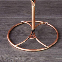 Modern Retro Style Wine Rack Scorrocchwork Bronzo Metallo Vino in metallo Portabicchiere classico Elegante Stemware da tavolo Stemata da tavolo Stoccaggio Supporto in vetro Stand con 6 ganci Portatile