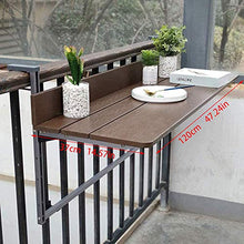 Giardino Tavolo Pieghevole da Esterno Tavolo da Balcone con ringhiera, scrivania Pieghevole con Sollevamento Creativo, Tavolo da Pranzo con mobili