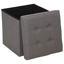 2 in 1 Pouf e baule contenitore - Colore GRIGIO TALPA