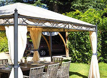 vorghini Gazebo da Giardino in Ferro 3X4m Iron Sabbia